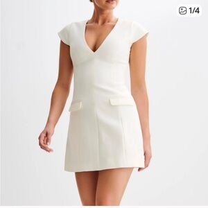 Meshki Kiernan Sleeveless Blazer Dress‎ - Ivory size XXL New With Tags